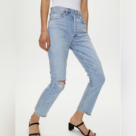 AGOLDE Riley High Rise Straight Crop Size 29 - Picture 2 of 12